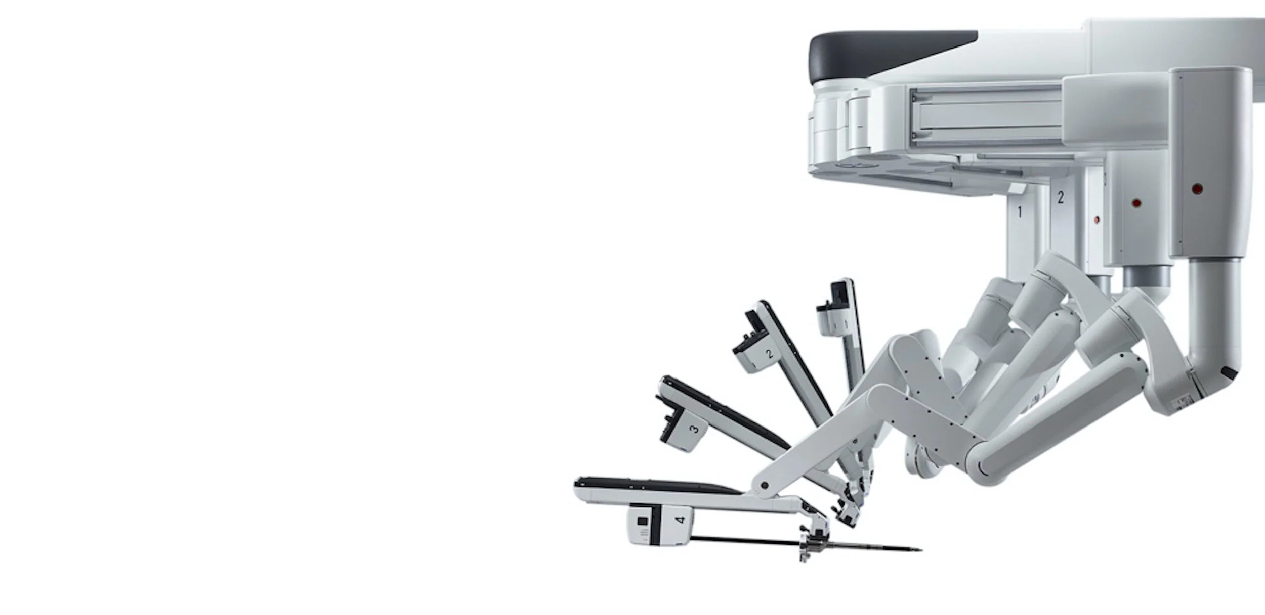 The da Vinci Xi surgical arms.